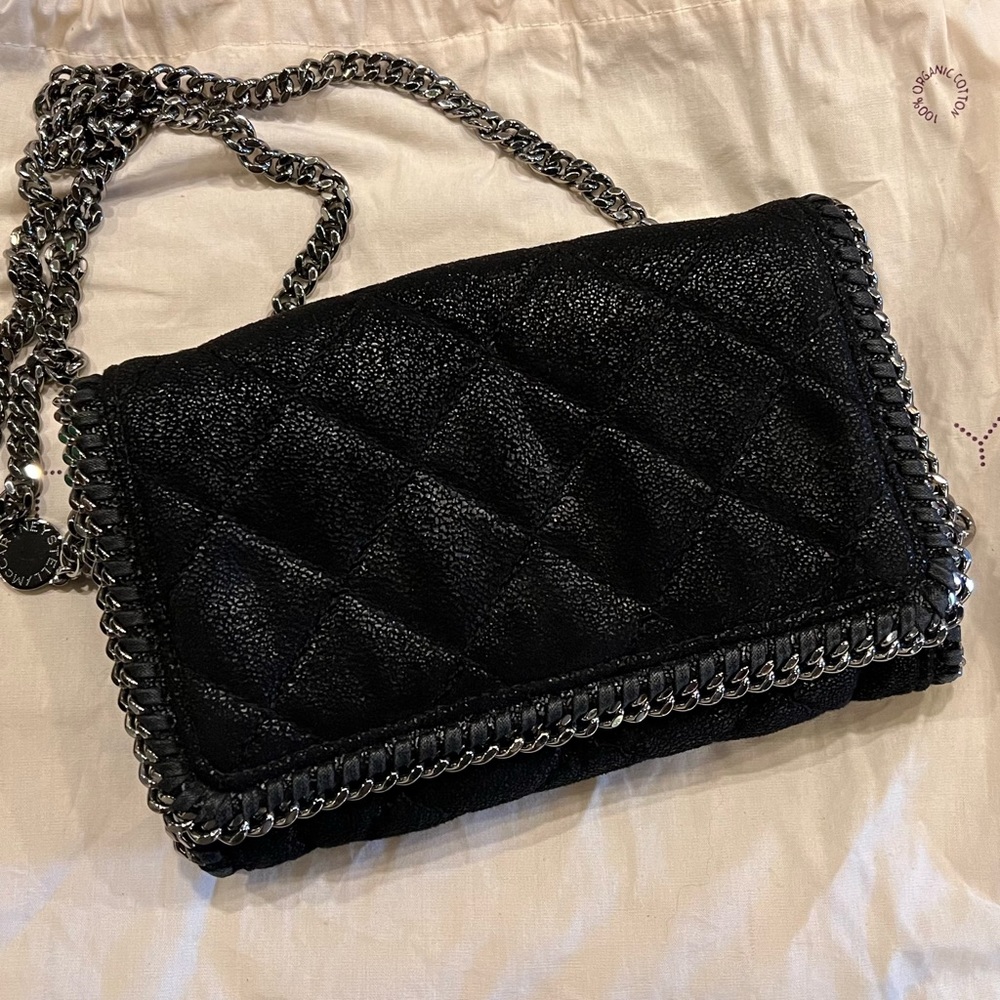 Stella McCartney Falabella Crossbody Clutch Black